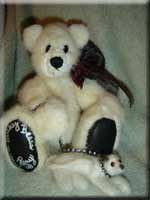 7" White Mink Teddy Bear